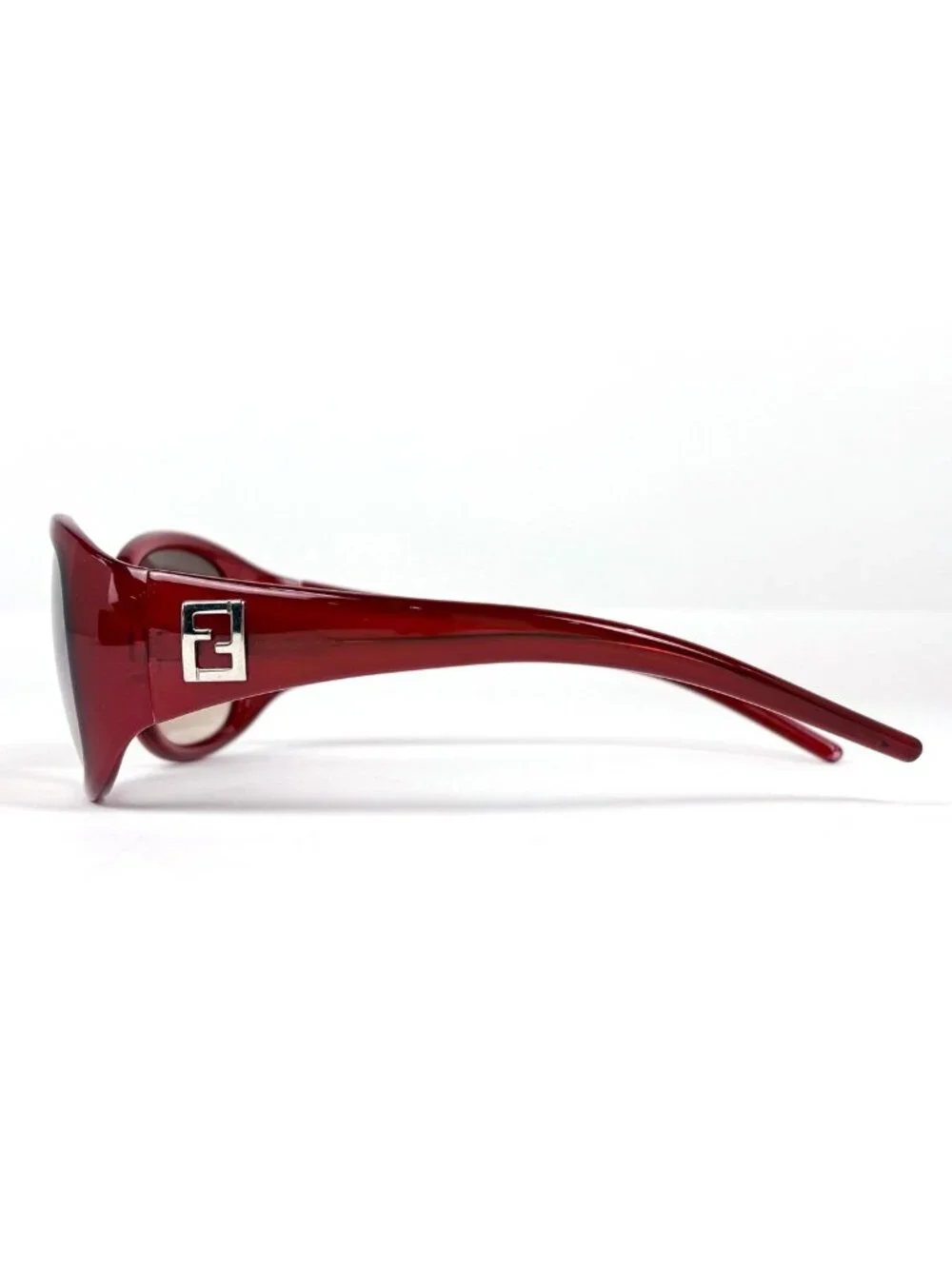 Fendi Sunglasses Zucca Logo Acetate Red Eyewear
